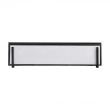  LIT4824BK-OP - 24" 4X40WG9 Vanity Light in Black finish with white opal glass : Dimensions L23.8"W3"H5.